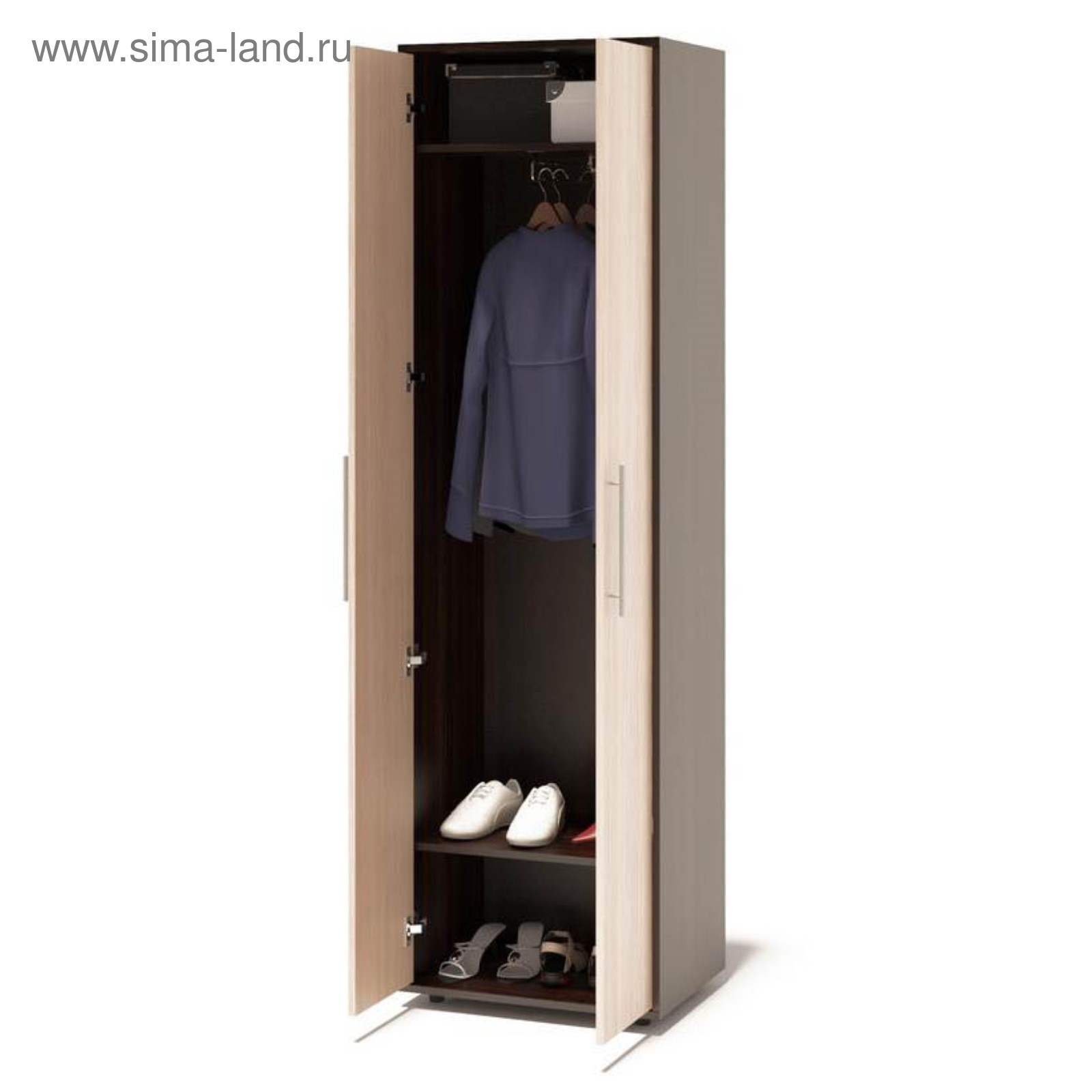 Шкаф распашной Шарм-Дизайн Шкаф_Мелодия_Эконом_1, 55x60x220 см - купить по выгод - Товар на картинке можно купить.