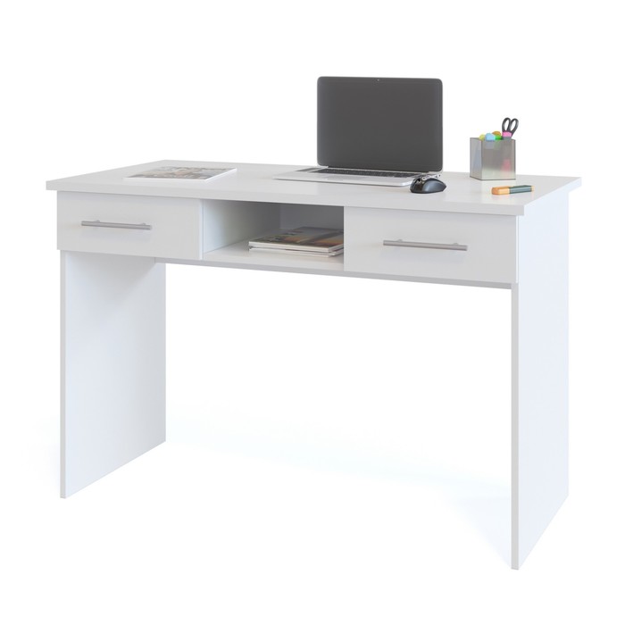Письменный стол, 1200 × 600 × 790 мм, цвет белый