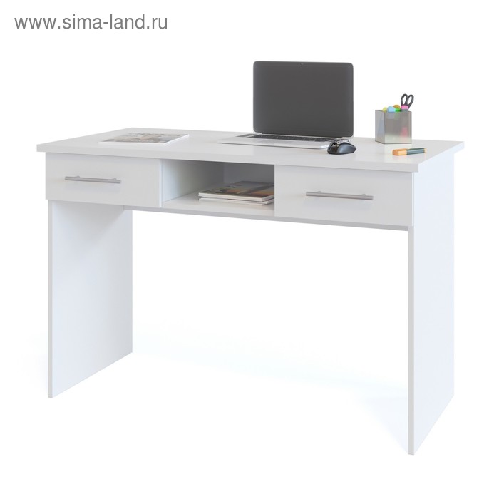 Письменный стол, 1200 × 600 × 790 мм, цвет белый