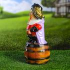 Садовая фигура "Пират на бочке", 14х13х34см - Фото 2