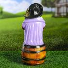 Садовая фигура "Пират на бочке", 14х13х34см - Фото 3