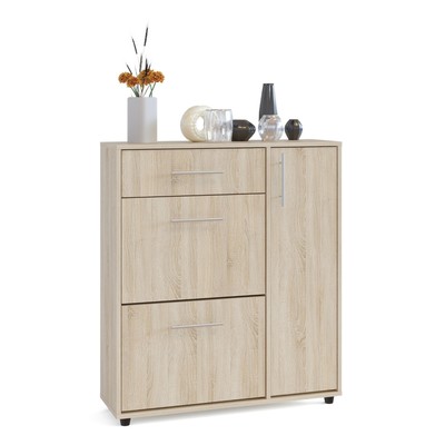 Обувница в прихожую «ТП-4», 900×287×1043 мм, цвет дуб сонома