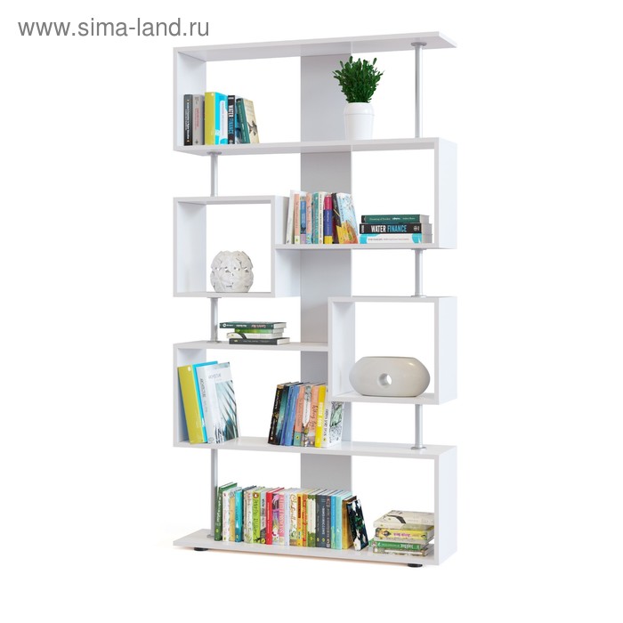 Стеллаж открытый напольный «СОКОЛ. СТ-2», 988×268×1810 мм, цвет белый - Фото 1