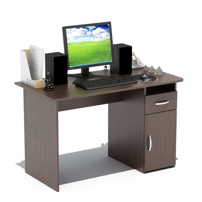 Компьютерный стол, 1200 × 600 × 740 мм, цвет венге