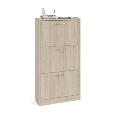 Обувница закрытая «СОКОЛ. ТО-23», 600×220×1150 мм, цвет дуб сонома