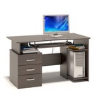 Компьютерный стол, 1300 × 600 × 740 мм, цвет венге - фото 109832228