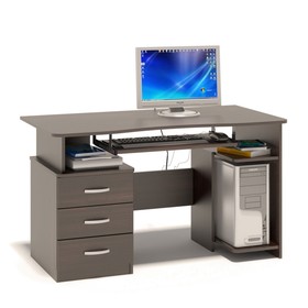 Компьютерный стол, 1300 × 600 × 740 мм, цвет венге