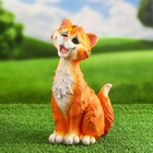 Садовая фигура "Забавный рыжий кот" 11х14х25см - фото 10622936