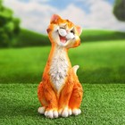 Садовая фигура "Забавный рыжий кот" 11х14х25см - Фото 2