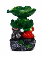 Садовая фигура - поилка из полистоуна «Лягушки на камне», 20×17×29 см - Фото 2