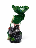 Садовая фигура - поилка из полистоуна «Лягушки на камне», 20×17×29 см - Фото 5