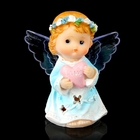 Сувенир полистоун "Ангел с сердечком в руках" свет МИКС 9,5х8х5 см - Фото 1