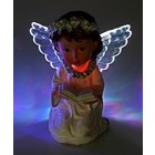 Сувенир световой "Ангел в серебряном веночке с книгой/голубем" 13х10,5х7 см - Фото 2