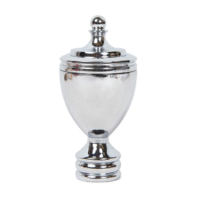 Наконечник «Ферзь», 2 шт, d=28 мм, цвет серебро глянец