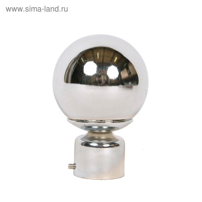 Наконечник «Пешка», 2 шт., d=28 мм, цвет серебро глянец