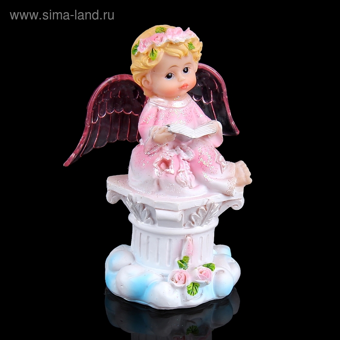 Сувенир световой "Ангел на колонне" МИКС 11х8х5,5 см - Фото 1