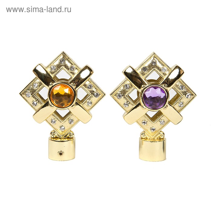 Наконечник «Верона», 2 шт., цвет золото глянец