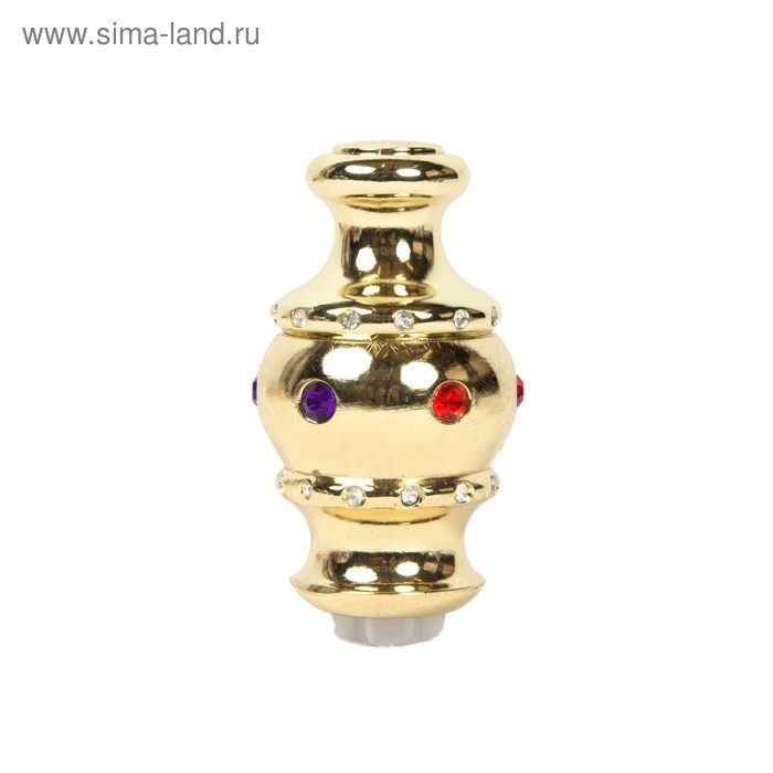 Наконечник «Корона», 2 шт., d=28 мм, цвет золото глянец