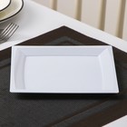 Набор пластиковых одноразовых тарелок, 17,2×17,2 см, квадратные, плоские, 6 шт, цвет белый - Фото 2
