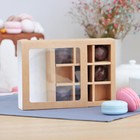 Упаковка для конфет, крафт, на 9 шт, 13,5 х 13,5 х 3,2 см - Фото 2