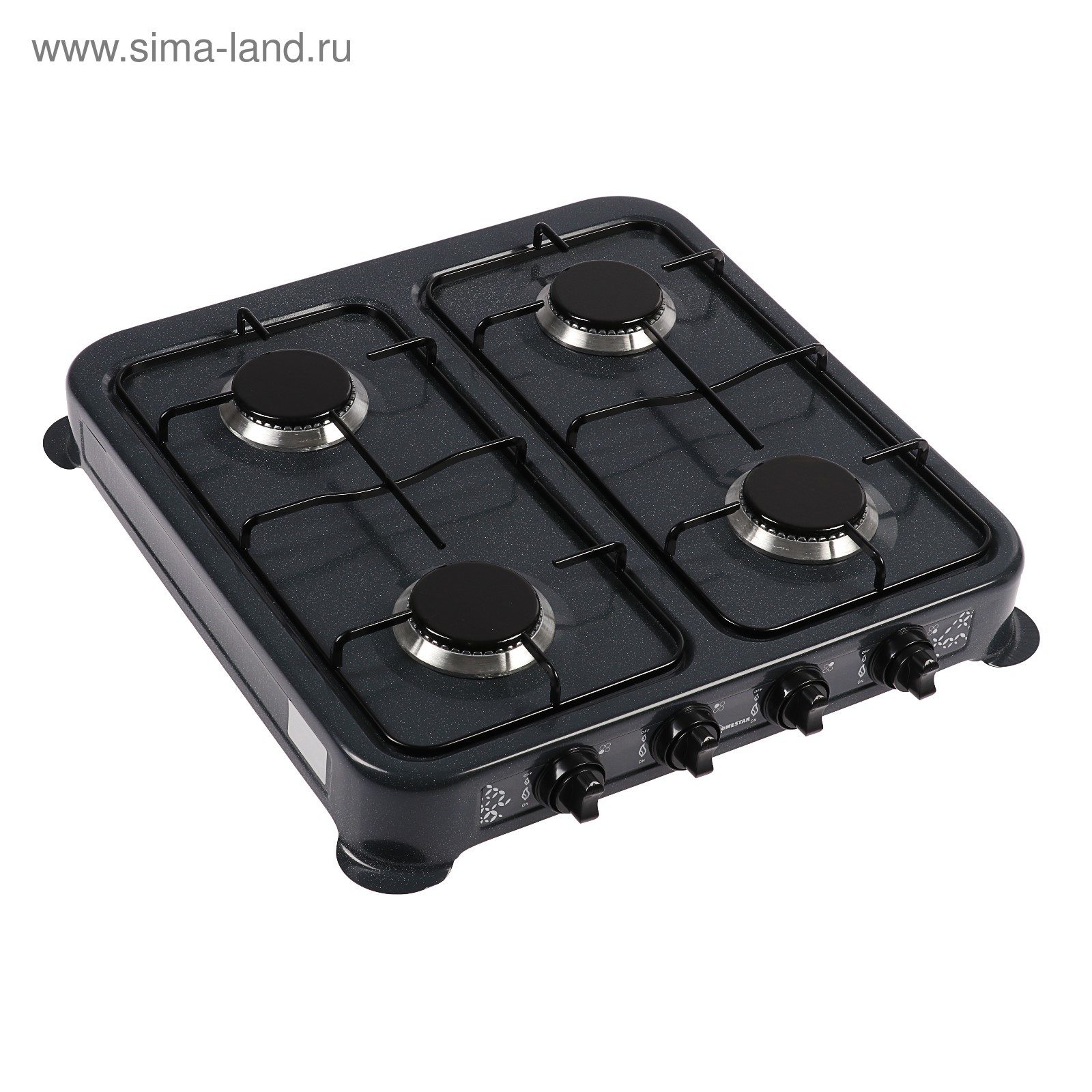 Плитка газовая HOMESTAR HS-1204, 4 конфорки, черная (4216876) - Купить ...