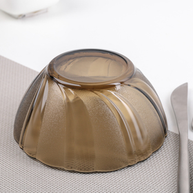 Салатник стеклянный Alta Marea, 350 мл, d=13 см, цвет коричневый