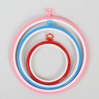 Пяльцы для вышивания с подвесом, d=12/17/21 см, 3 шт., разноцветные - Фото 7