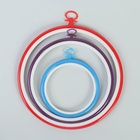 Пяльцы для вышивания с подвесом, d=12/17/21 см, 3 шт., разноцветные - Фото 6