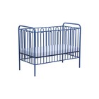 Детская кроватка Polini kids Vintage 110 металлическая, цвет синий - фото 109832239