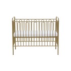 Детская кроватка Polini kids Vintage 110 металлическая, цвет бронзовый - Фото 2