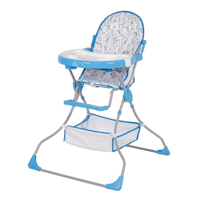 Стульчик детский для кормления Polini kids 252 Единорог Радуга цвет голубой 3086₽