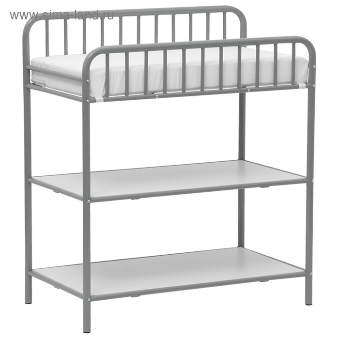 Столик для пеленания Polini kids Vintagе 1180 металлический, цвет серебро - Фото 1