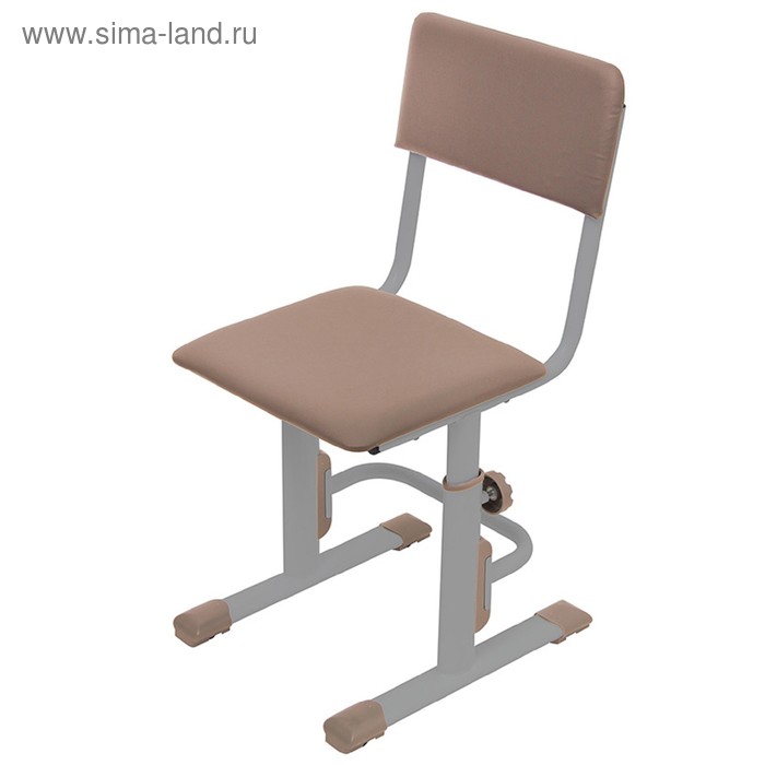Стул для школьника регулируемый Polini kids City / Polini kids Smart L, цвет серый-макиато - Фото 1