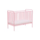 Детская кроватка Polini kids Vintage 110 металлическая, цвет розовый - фото 109832262