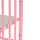 Детская кроватка Polini kids Vintage 110 металлическая, цвет розовый - Фото 3