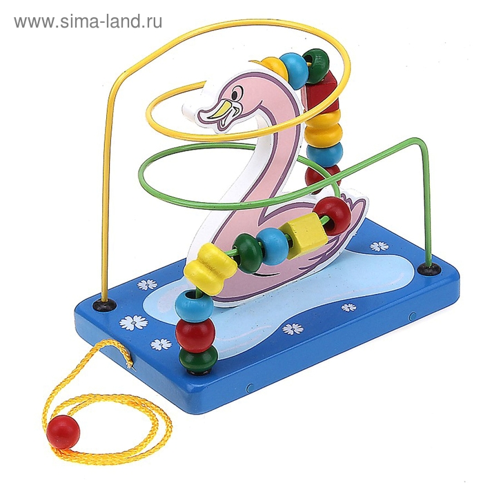 Серпантинка - лабиринт "Лебедь", 2 завитка с верёвочкой - Фото 1