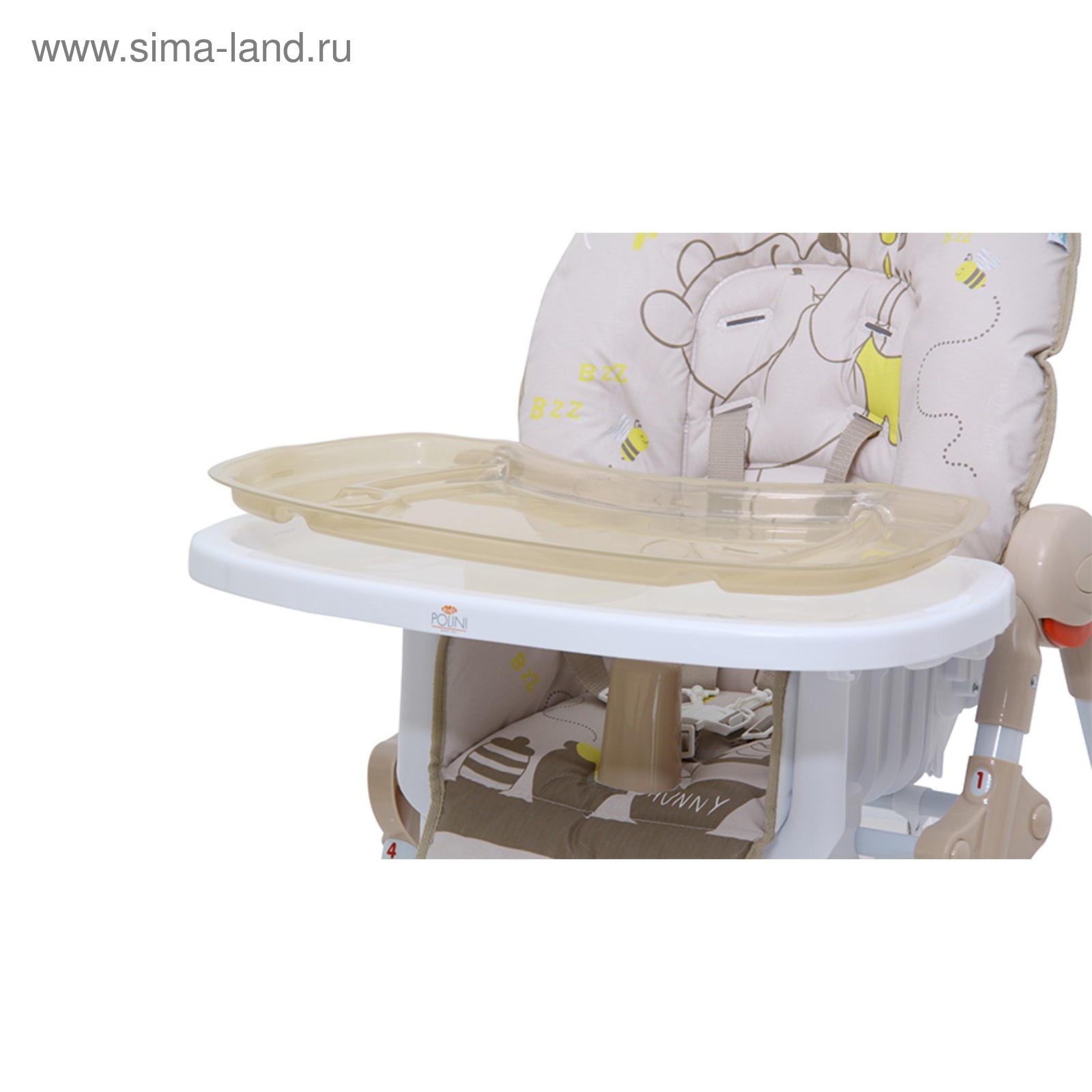 Стульчик для кормления polini kids disney baby 470 медвежонок винни чудесный день желтый