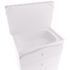 Комод пеленальный с ванночкой Polini kids Basic 3275, цвет белый - Фото 2