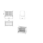 Кровать детская Polini kids French=710, Teddy, с ящиком, белая - Фото 3