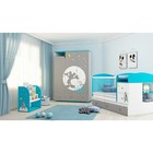 Шкаф трехсекционный Polini kids Disney baby «Микки Маус» с ящиками, цвет белый-серый - Фото 3