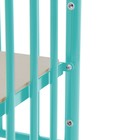 Детская кроватка Polini kids Vintage 110 металлическая, цвет бирюзовый - Фото 3