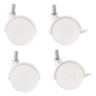 Комплект колесных опор, 4 шт., цвет белый - Фото 1