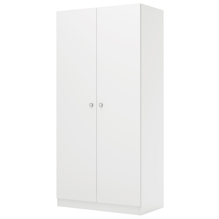 Шкаф прямой двухстворчатый Polini kids Simple, 898×500×1900 мм, цвет белый - Фото 1