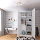 Шкаф прямой двухстворчатый Polini kids Simple, 898×500×1900 мм, цвет белый - Фото 8