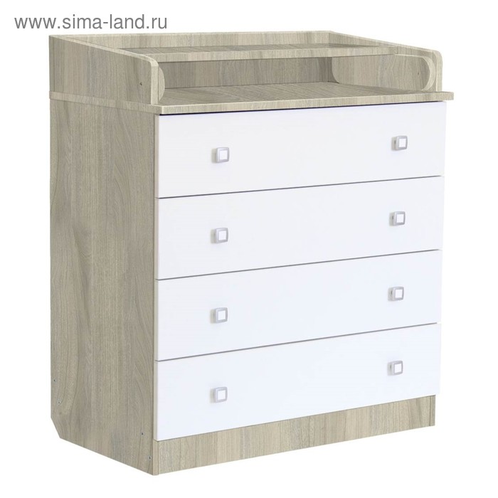 Комод пеленальный Фея 1580, вяз-белый - Фото 1