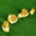 Садовая фигура "Улиточки" комплект 4шт, 13х7,5см - Фото 2