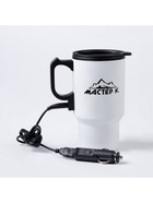 Термокружка автомобильная, 450 мл, «Мастер К», сохраняет тепло 4 ч, 12×17 см, белая - Фото 2