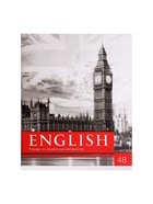 Предметная тетрадь по английскому языку Calligrata «Чёрное-белое», 48 листов, в клетку, со справочным материалом, бумажная обложка - Фото 4