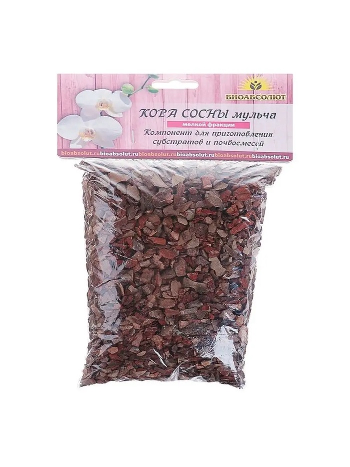 Кора сосны (мульча) «БИОАБСОЛЮТ» мелкой фракции, 1 л - Фото 1
