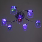 Люстра «Жатай» 7×20 Вт G4 хром 65×65×15 см - Фото 4